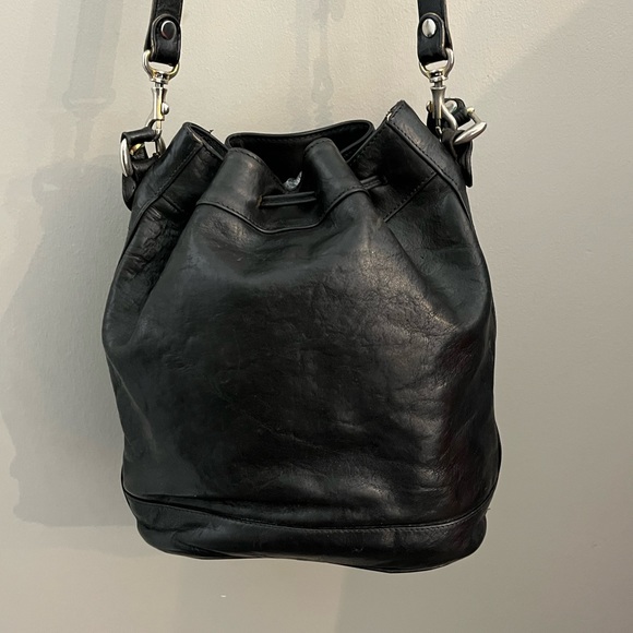 ORTON Black Leather Bucket Bag - Picture 2 of 12